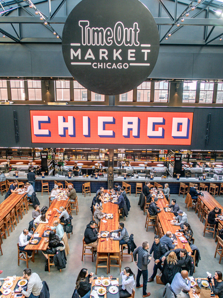 Time Out Market is the largest Chicago Food Hall.